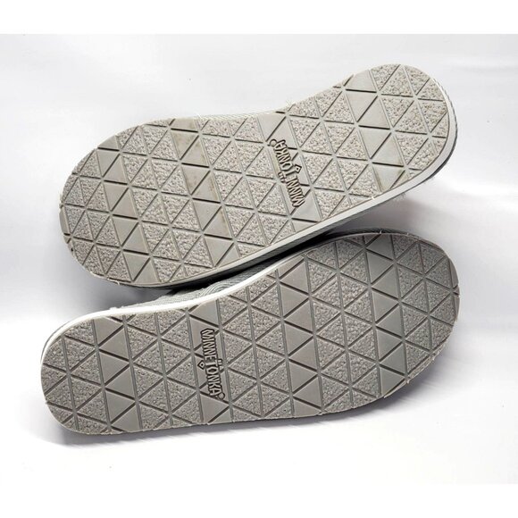 NWB Minnetonka Women's Gray Suede Sussana Scuff Faux Shearling Slippers Sz 7 571 - Picture 5 of 5